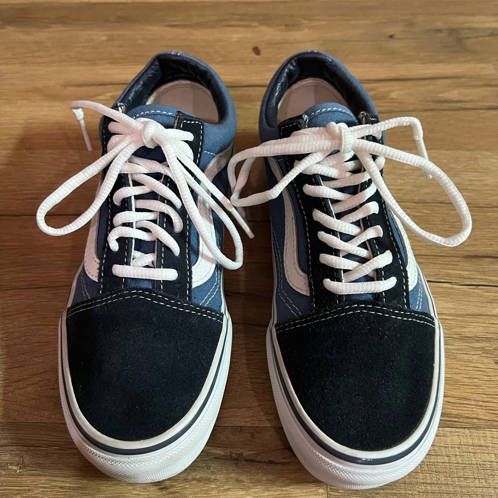 Vans Black and Blue Women's Sneakers
